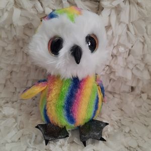 Lumo Stars Stripe the Owl NWT Rainbow Glitter Feet